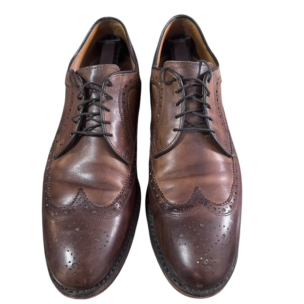 Ralph Lauren Wing Tip Oxfords Dark Brown‎ Men's Size 11.5 Vintage Made In USA